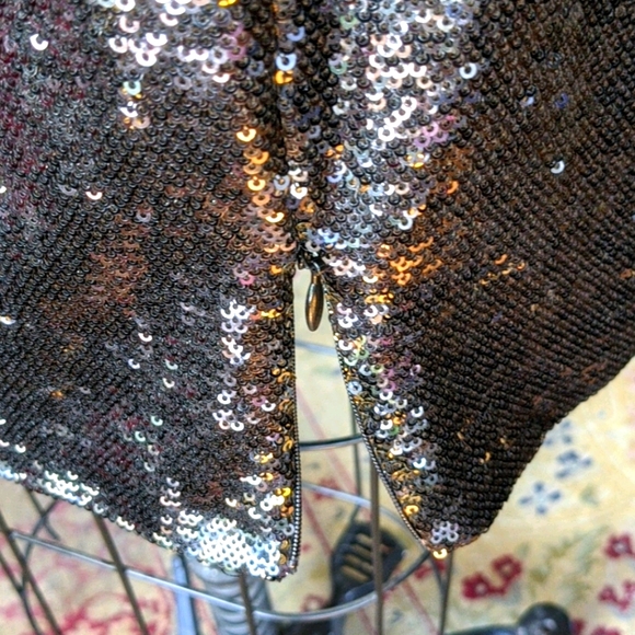 NWT Sequin Black/Gold Mini Dress, amazing for an event, Holidays and New Year - Picture 8 of 11